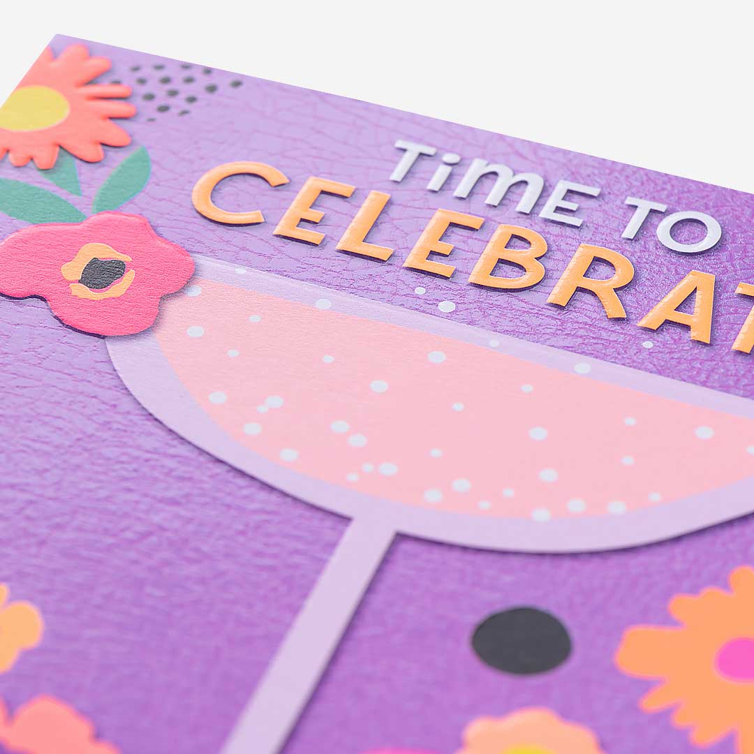 Time To Celebrate Glass General Card