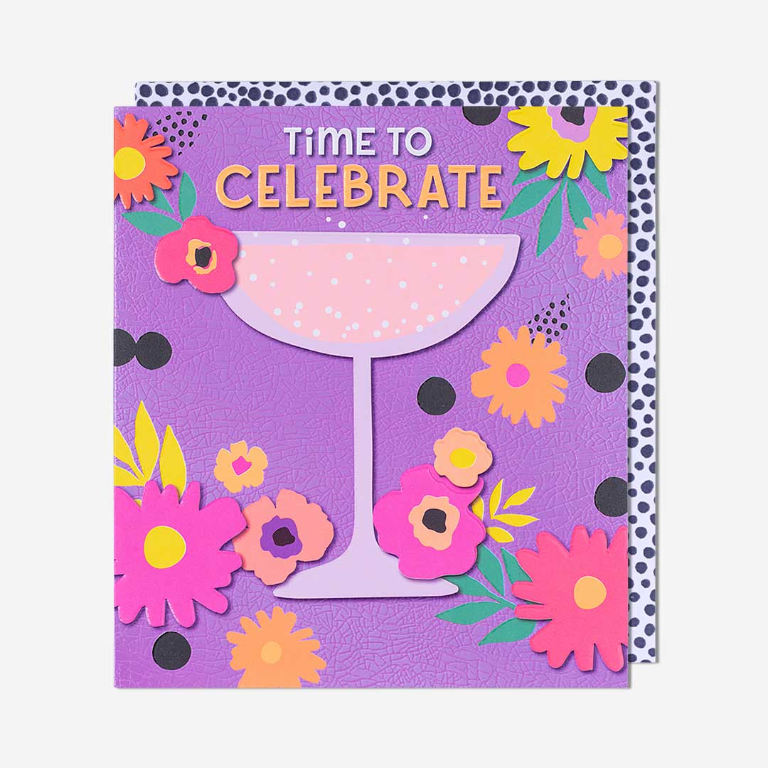 Time To Celebrate Glass General Card