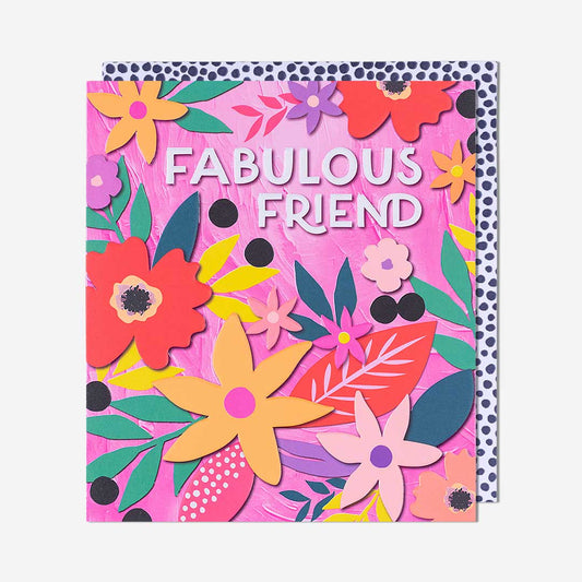 Fab Friend Floral Birthday Card