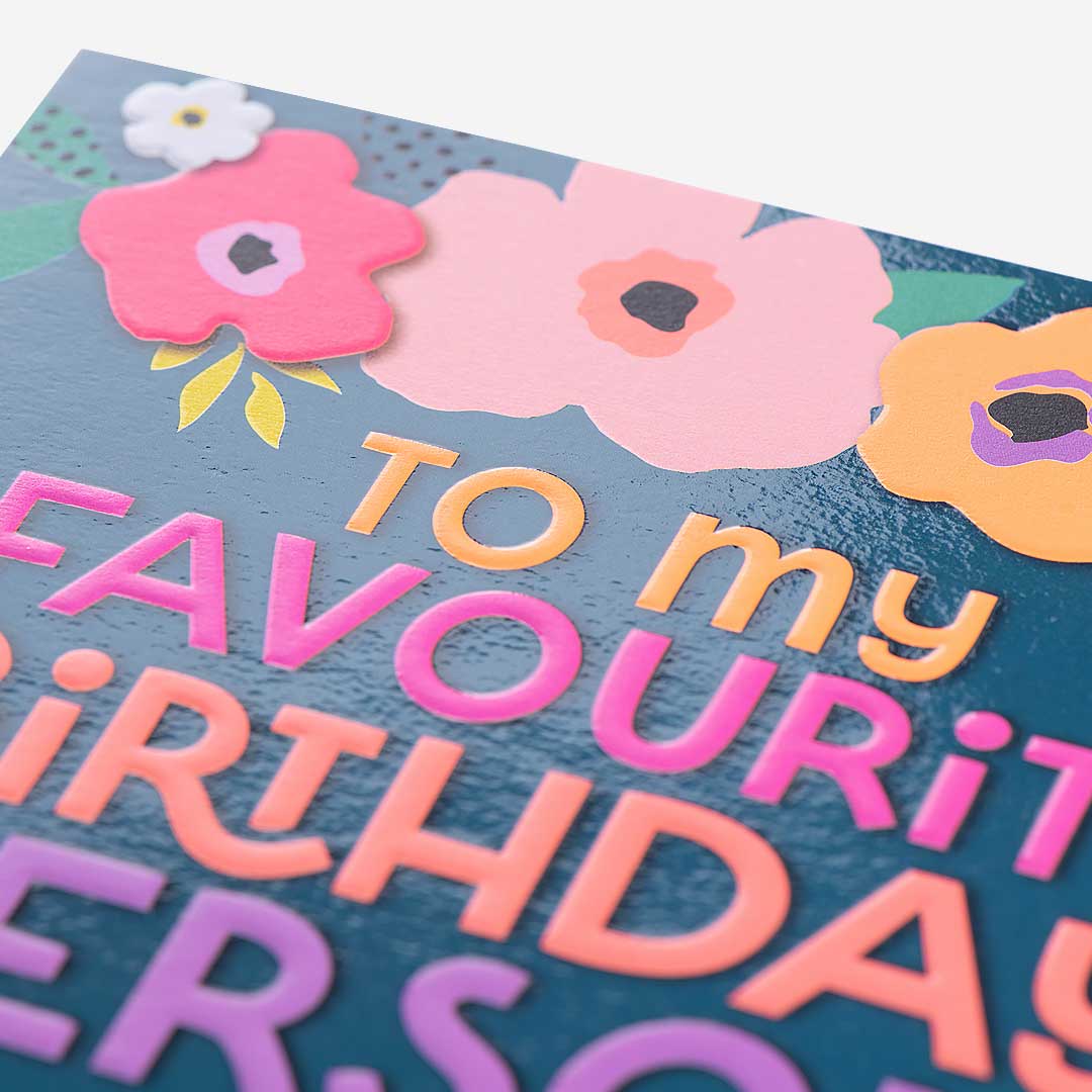 Floral Favourite Birthday Person General Card