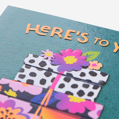 Here's To You Presents Birthday Card