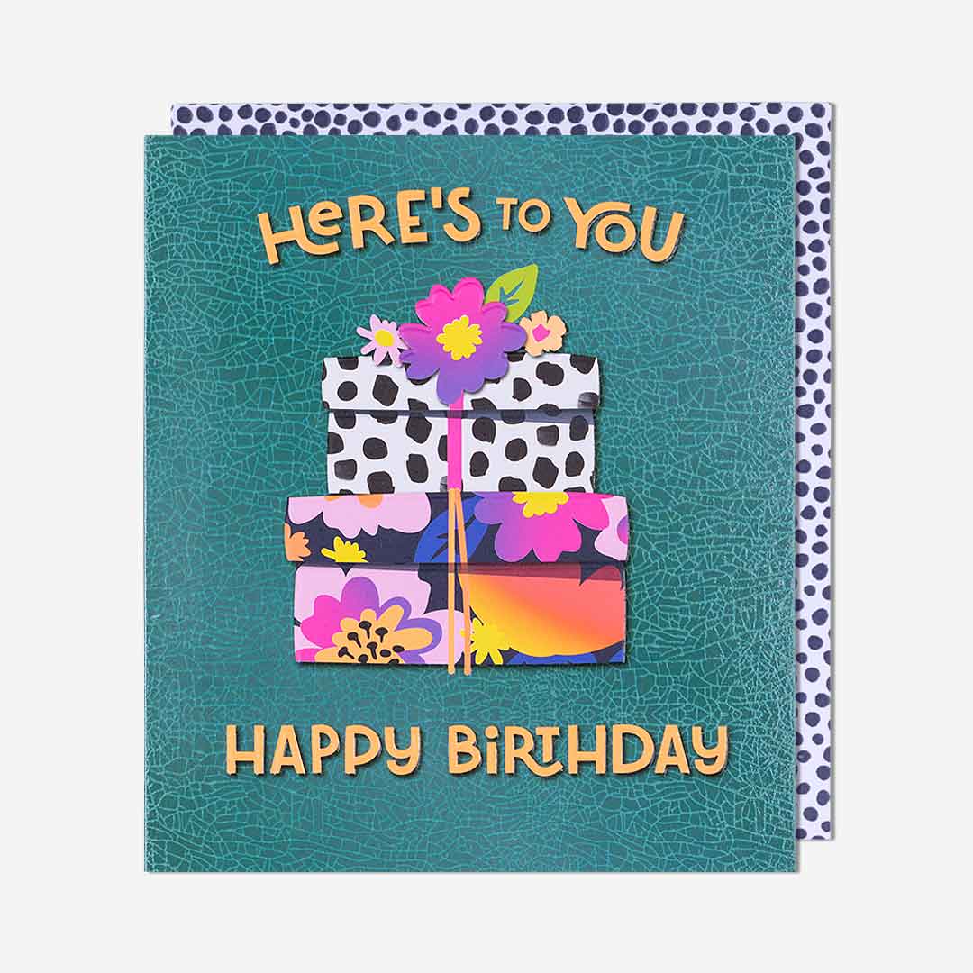 Here's To You Presents Birthday Card