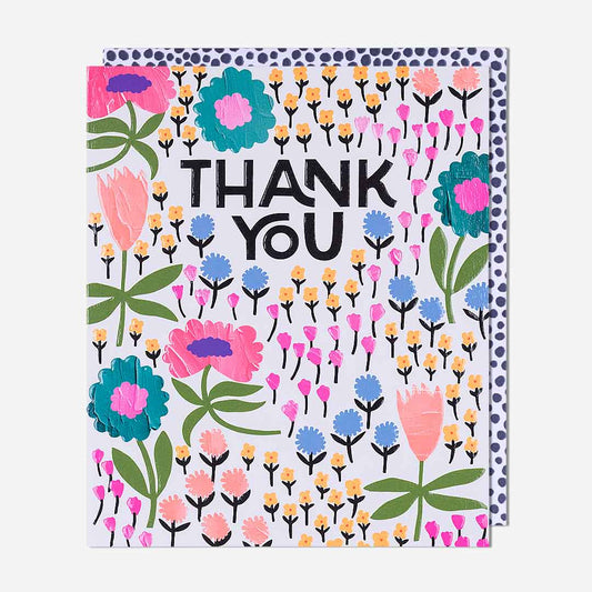 Ditsy Floral Thank You Card