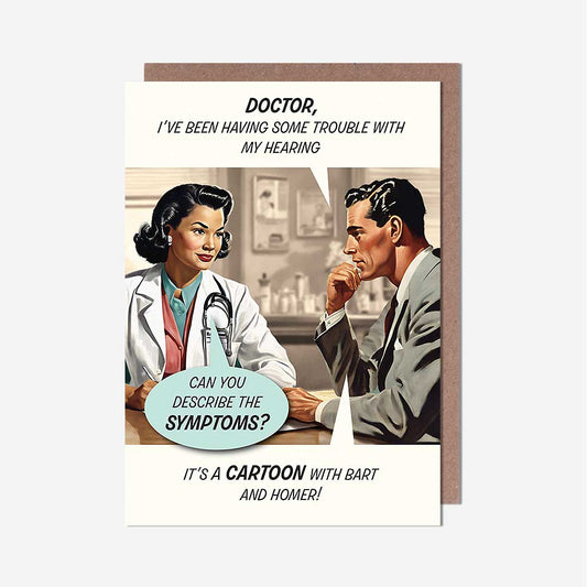 Symptom Cartoon Birthday Card