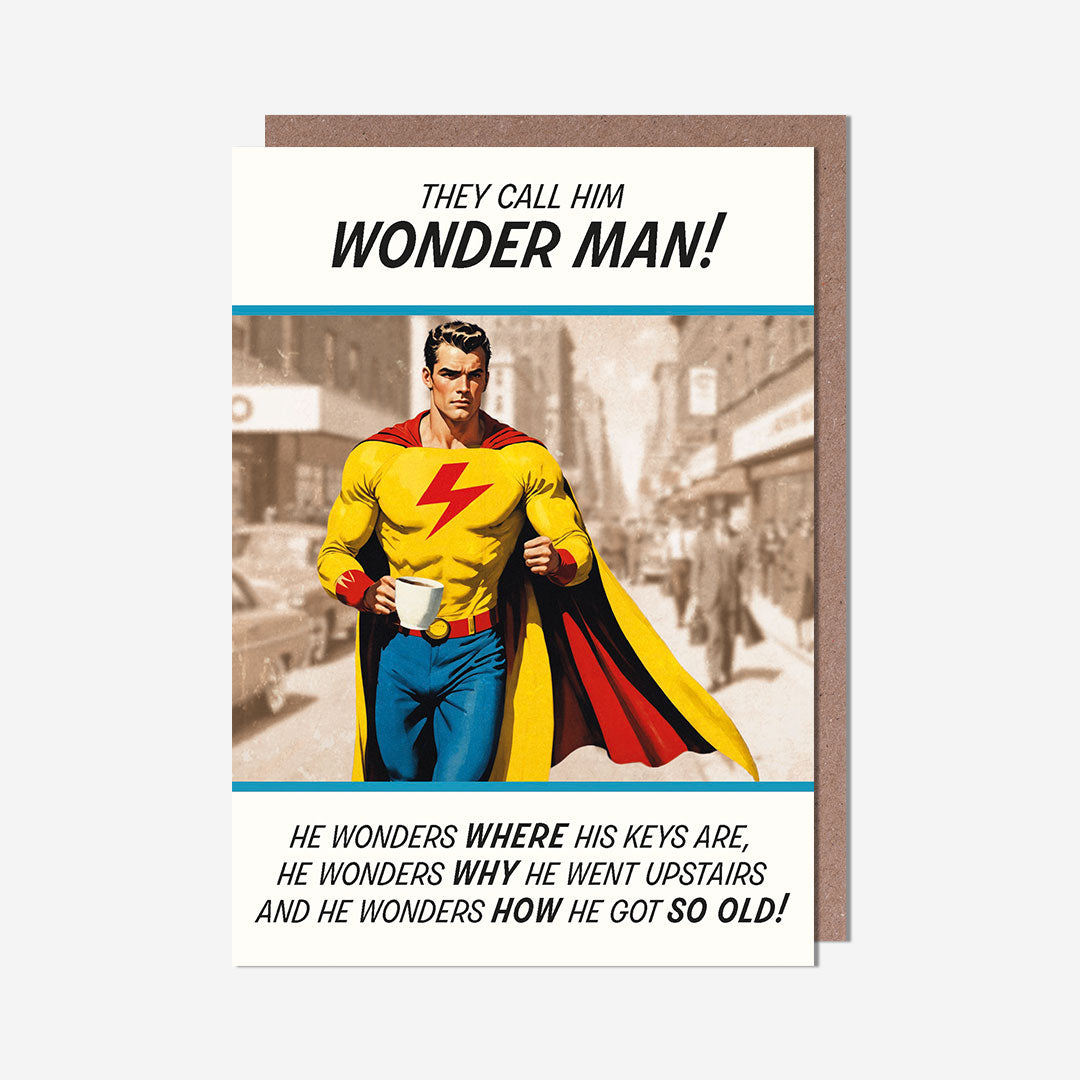 Wonder Man! Birthday Card