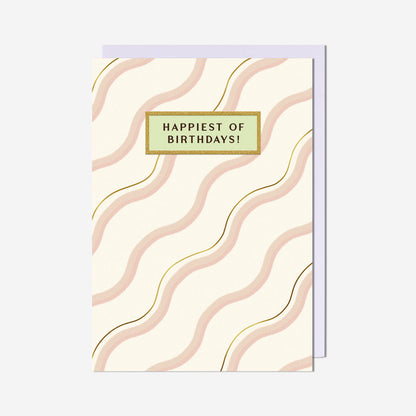 Happiest Birthday Pink Wiggle Card