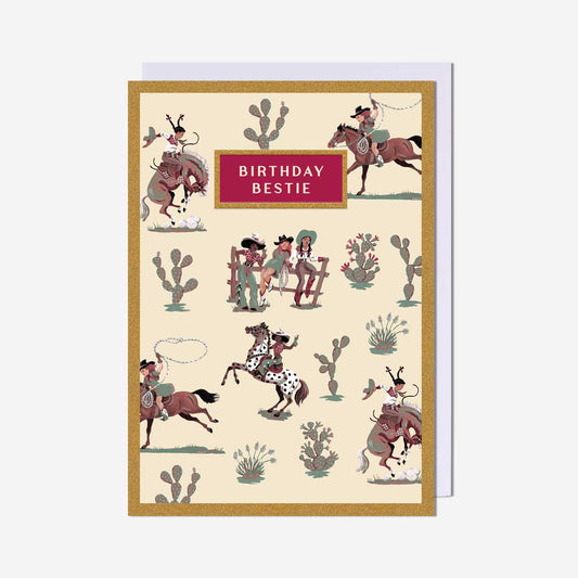 Cowgirls Birthday Card