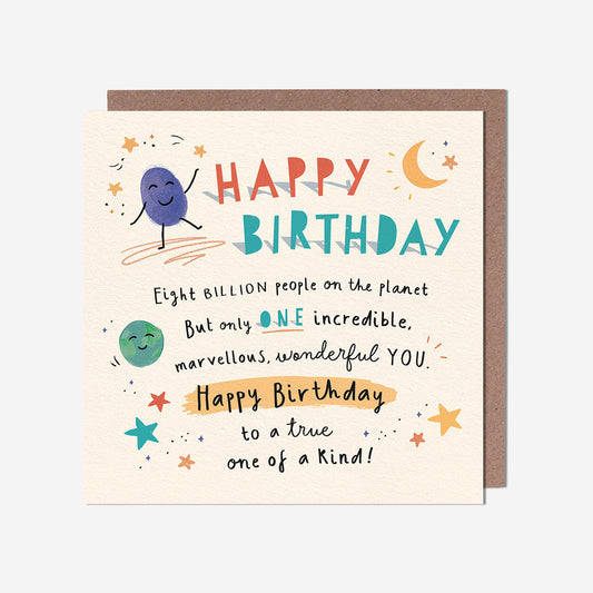 True one of a kind  Card