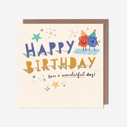 Happy Birthday stars Birthday Card