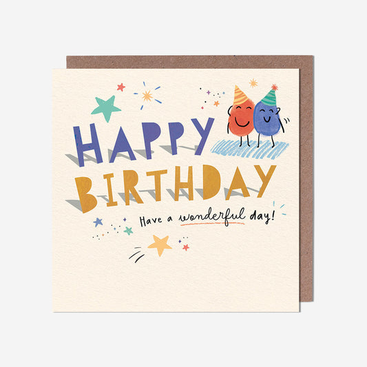 Happy Birthday stars Birthday Card