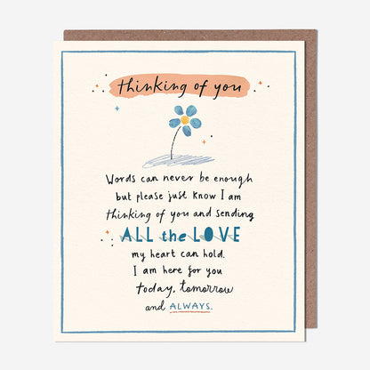Words can never be enough Thinking of You Card