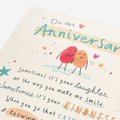 Our Anniversary make me smile Anniversary Our Card