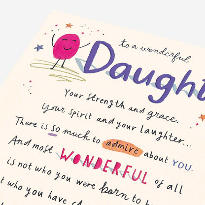 Daughter you are amazing! Daughter Birthday Card