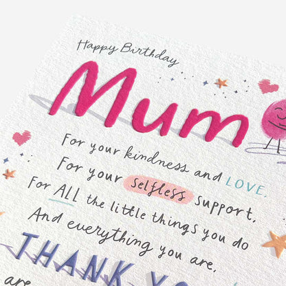 Mum all the little things you do Mum Birthday Card