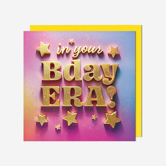 Bday Era Stars Birthday Card