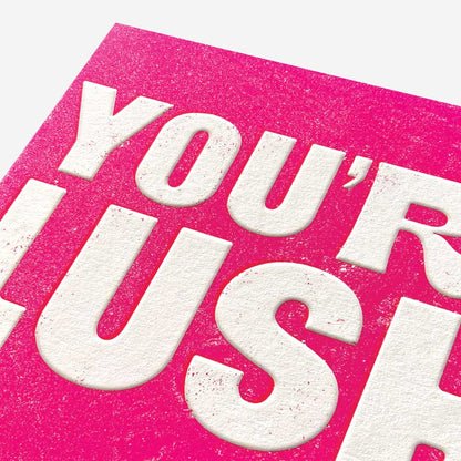 You're lush pink text