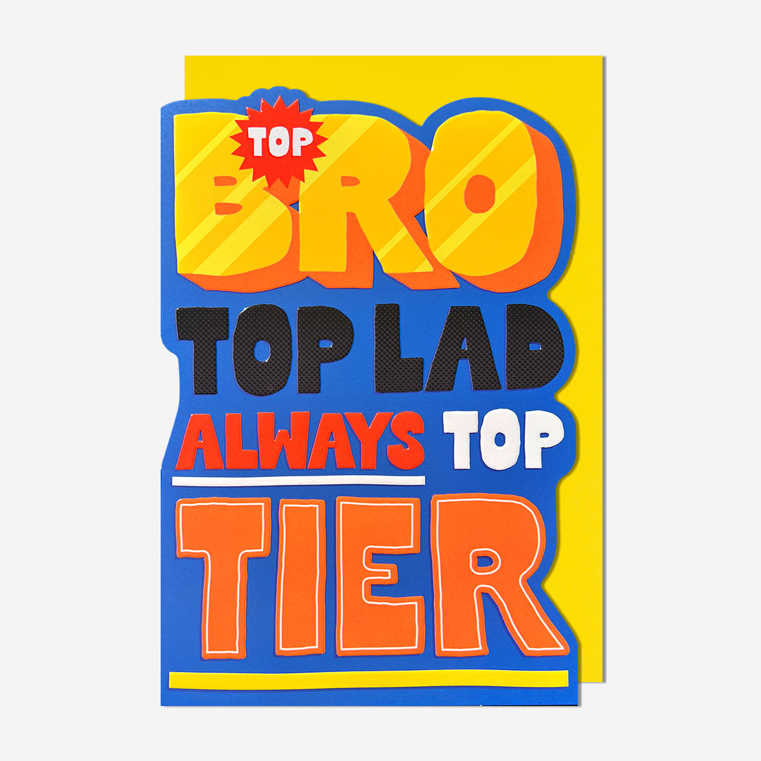 Top Lad Brother Birthday Card