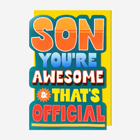 Awesome Son Birthday Card