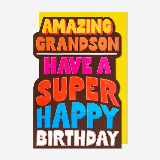Amazing Grandson Birthday Card
