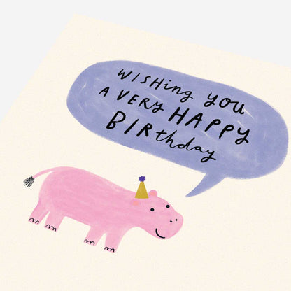 Birthday hippo