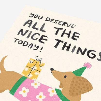 Nice things sausage dog