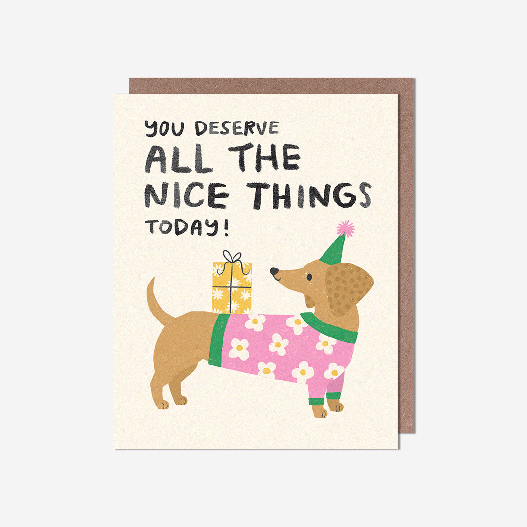 Nice things sausage dog