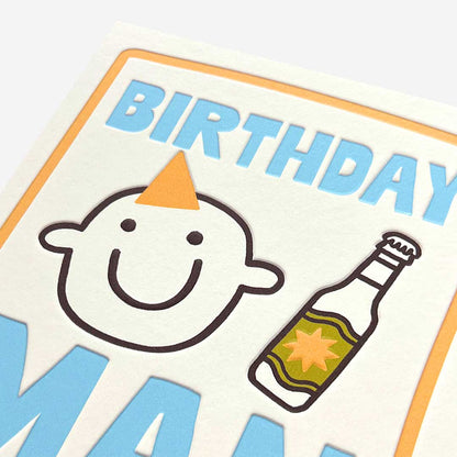Birthday beer man