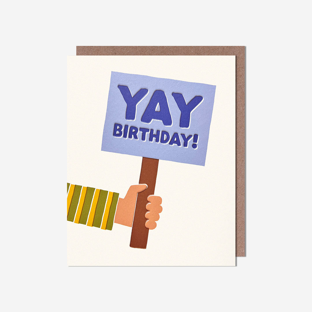 Yay birthday sign