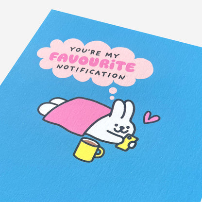Fave notification bunny