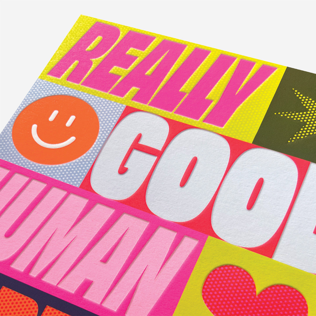 Really good human text
