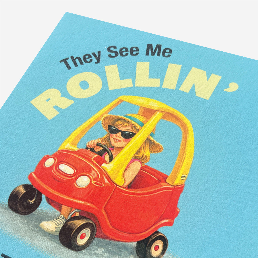 Rollin in little tykes car