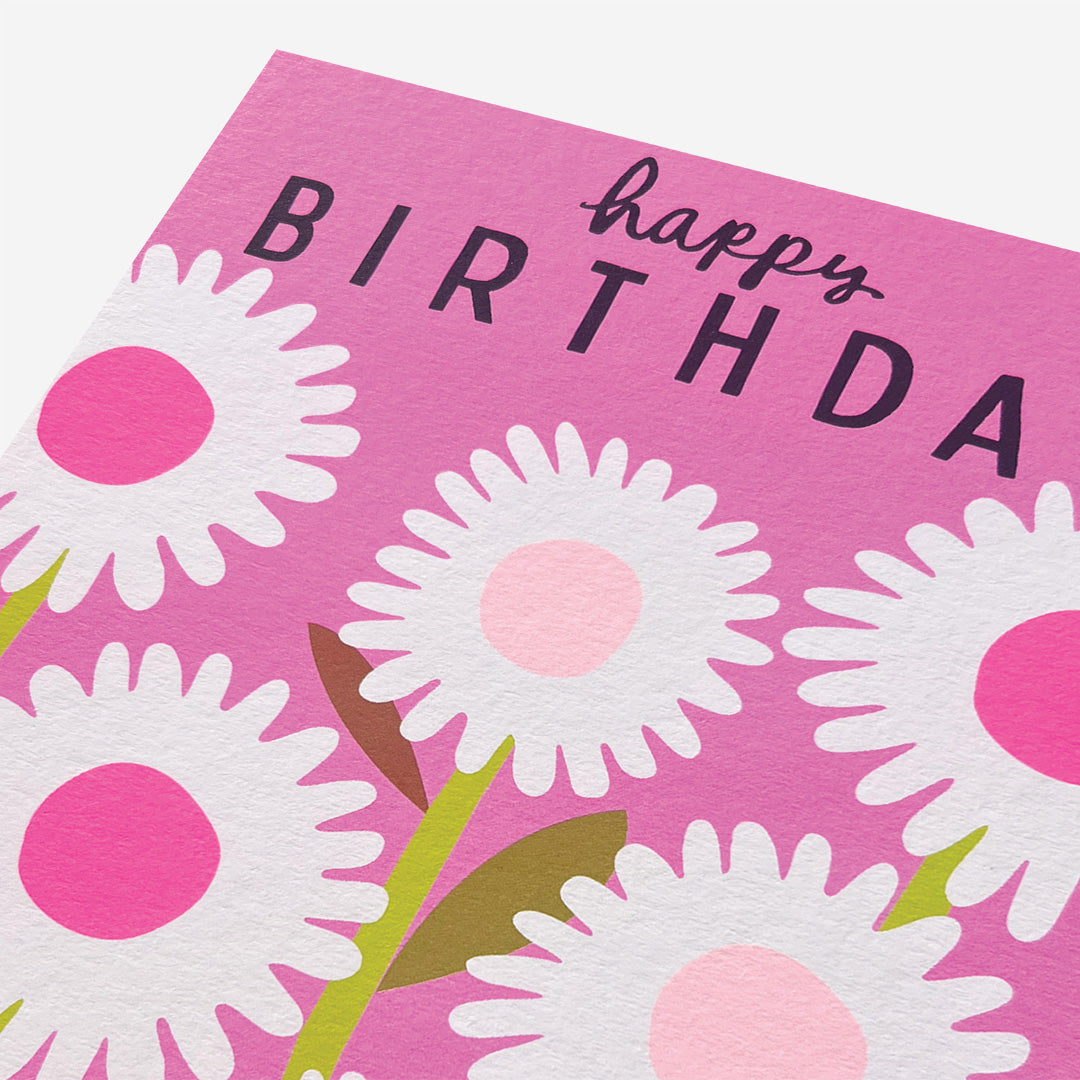 Pink daisy floral