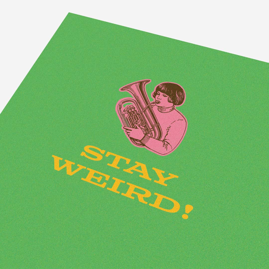 Stay werid playing trumpet