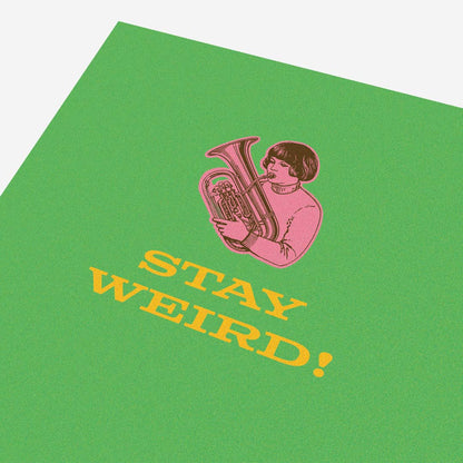 Stay werid playing trumpet
