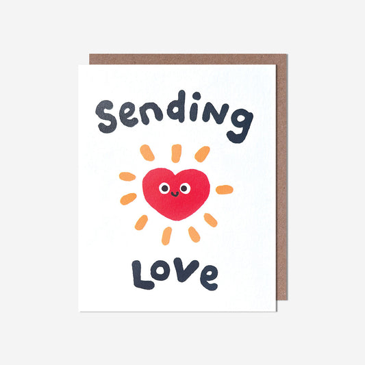 Sending love heart