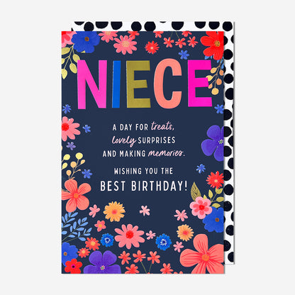 A Day For Treats Niece Birthday Card