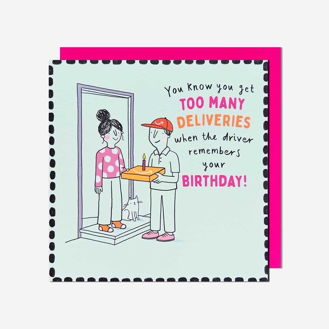 Birthday delivery with candle