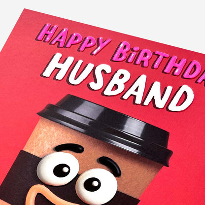 Love You A Latte Husband Birthday Card
