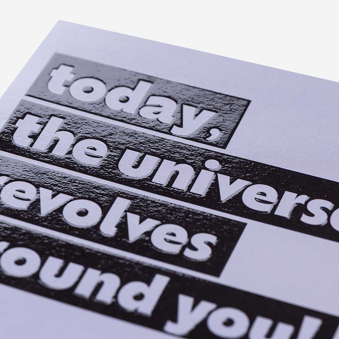 Universe Revolves Around You Birthday Card