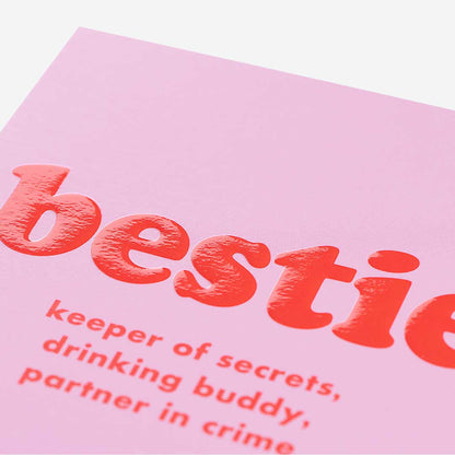 Bestie Keeper Of Secrets Friend Card