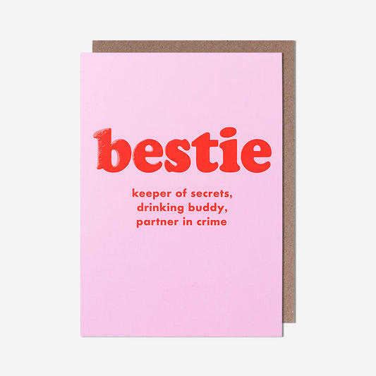 Bestie Keeper Of Secrets Friend Card