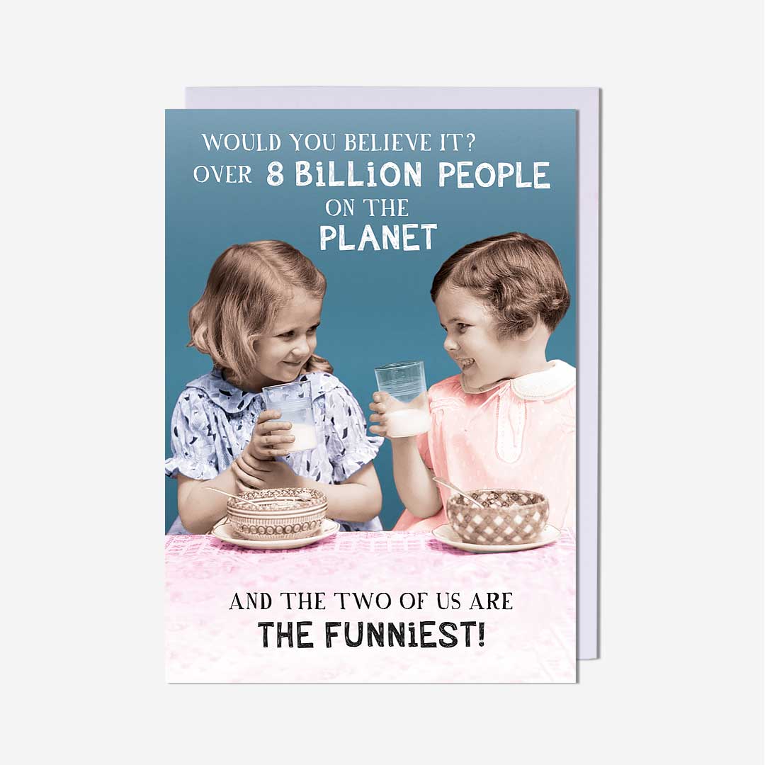 8 Billion People Girls General Card