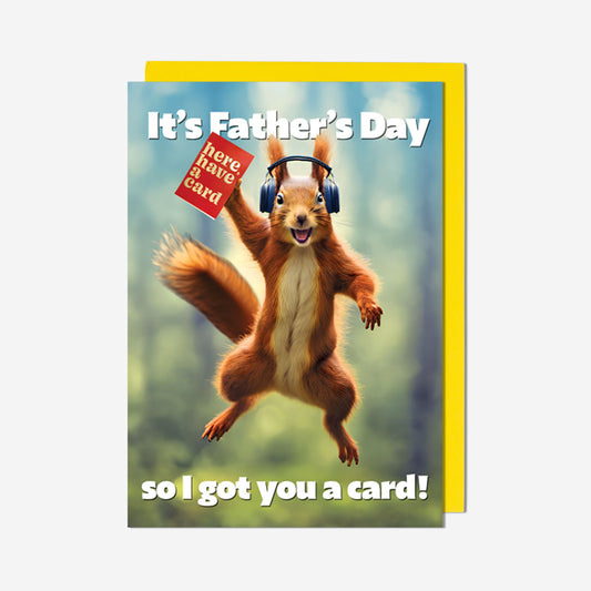 Squirrel Holding Card