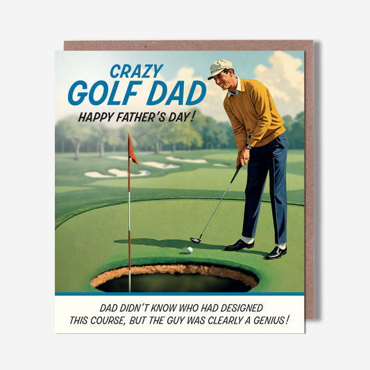 Crazy Golf Dad Card