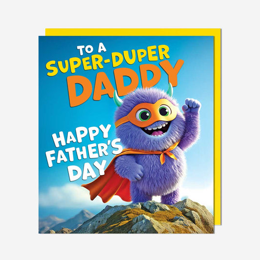 Super Daddy Monster Card