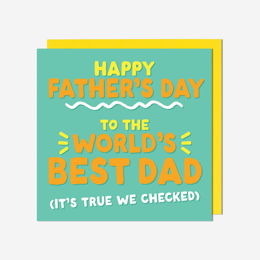 Worlds Best Dad Card