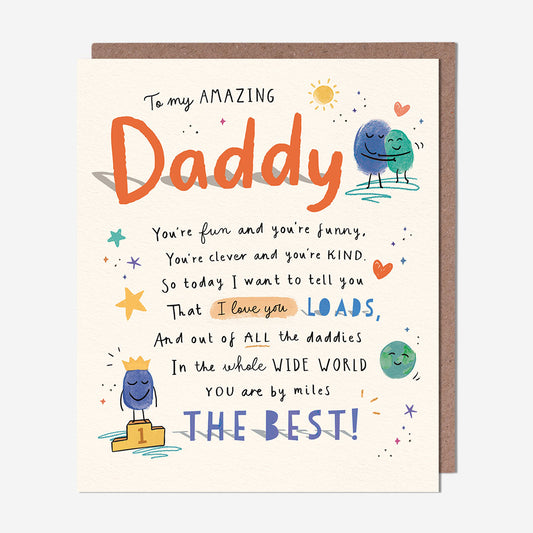 Fun, Clever And Kind Daddy Card