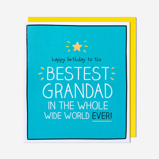 Best In Whole World Ever! Grandad Birthday Card