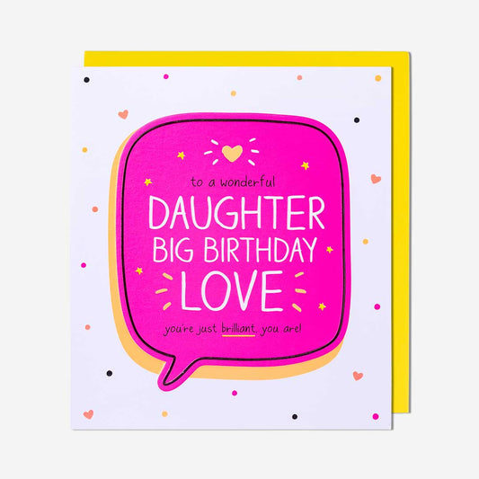 Big Birthday Love Daughter Birthday Card