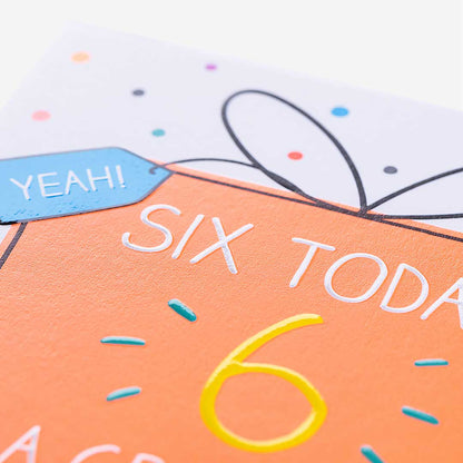 6 Great Big Happy Birthday 6th Birthday Card